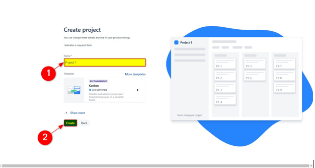 Jira software create project