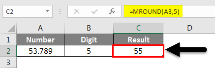 Rounding in Excel - MROUND Function 1