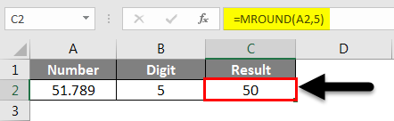 Rounding in Excel - MROUND Function 2