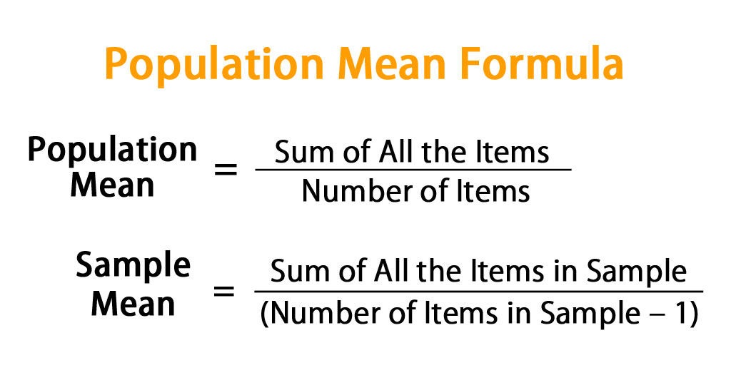 Population Mean Formula