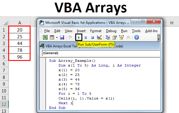 VBA Arrays in Excel