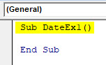 VBA Date Example 1-2