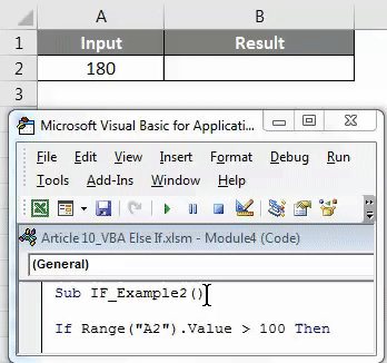 If With Else Statement Result 1