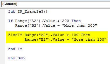 Nested If Statement with Else If code 1