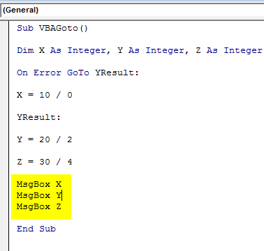 VBA GoTo Example 2-8