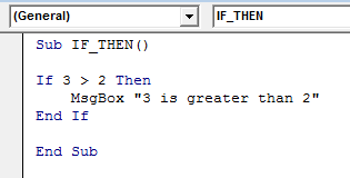 VBA IF Example 1-1