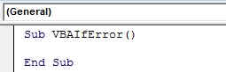 VBA IFERROR Example 1-1