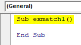 VBA Match Example 1-2