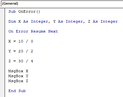 VBA On Error Example 2-4