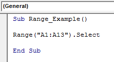 VBA Range Example 1-1