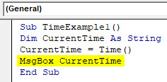VBA Time Example 1-5