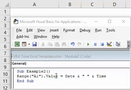 VBA Time Example 2-6