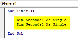 VBA Timer