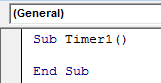 VBA Timer