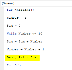 VBA While Loop Example 1-5