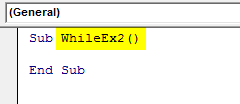 VBA While Loop Example 2-1
