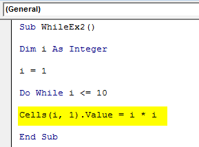 VBA While Loop Example 2-4