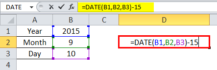 date formula example 3-7