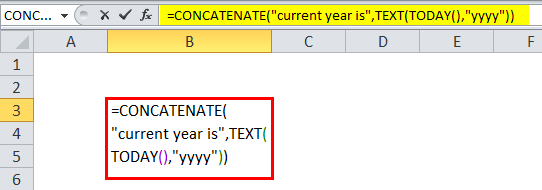 Concatenate year Example 4-1