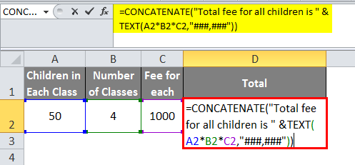 Concatenation of text -1