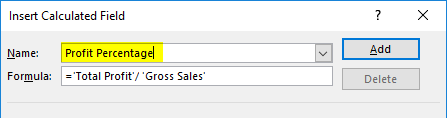 Pivot Table Formula in Excel 13
