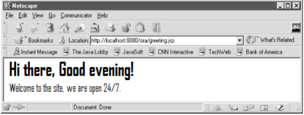 JSP Architecture - Page code