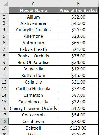 Lookup Formula Example 1.1