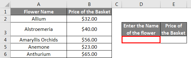 Lookup Formula Example 1.2