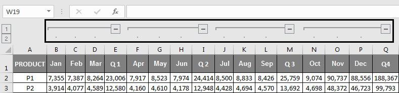 Multiple Grouping of columns Example 2.5