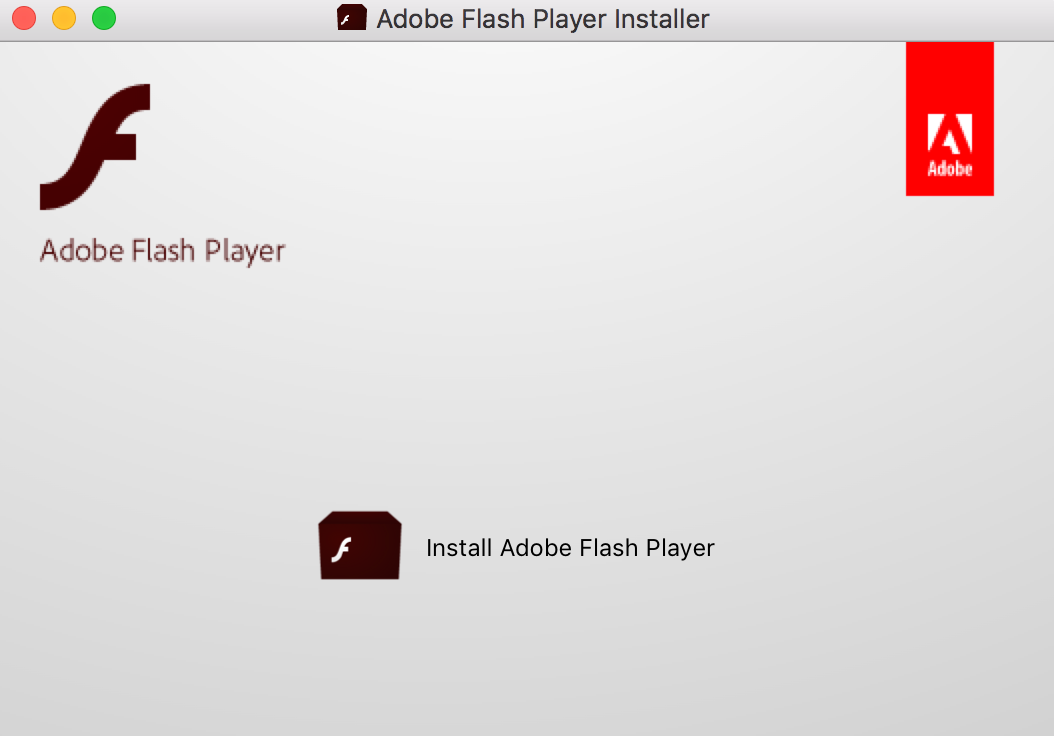 Open the AdobeFlashPlayer