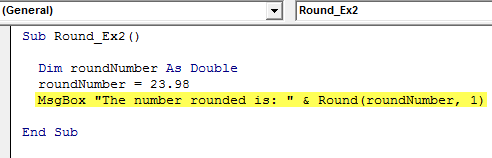Function in excel Example2.5