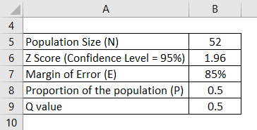 Sample Size Formula Example 2-1