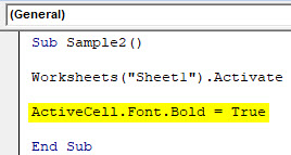 VBA Active Cell Example 3-3