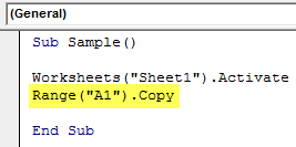 VBA Copy Paste Example 1-5