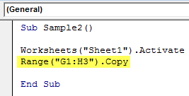 VBA Copy Paste Example 3-3