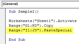 VBA Copy Paste Example 3-4