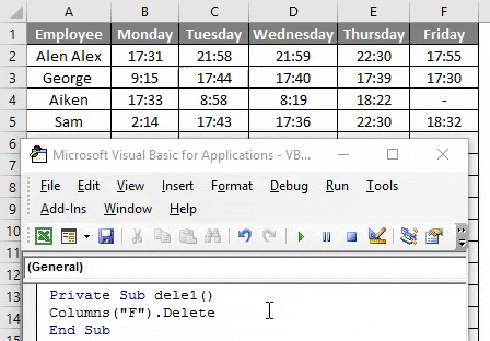 Result of Example 2-1