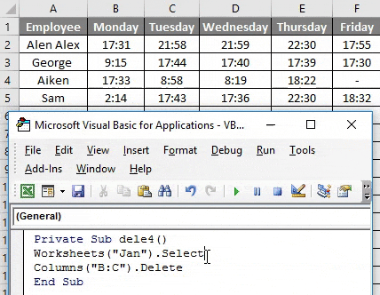 Result of Example 5-3