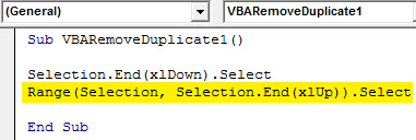 VBA Duplicates example 1.3