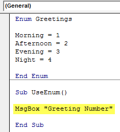 VBA Enum Example 1-4