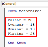 VBA Enum Example 2-5