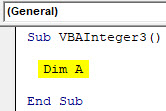 VBA Integer Example 3-2