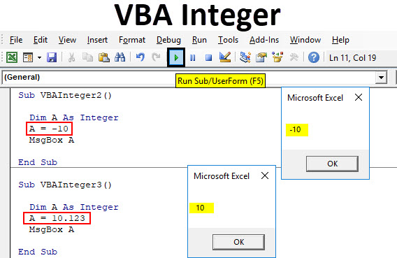 VBA Integer