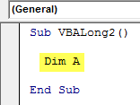 VBA Long Example 2.2
