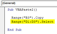 VBA Paste Example 2-3