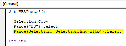 VBA Paste Example 3-4