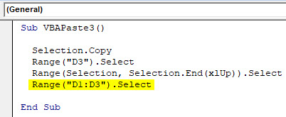 VBA Paste Example 3-5