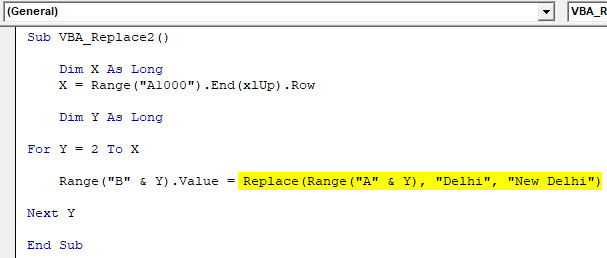 VBA Replace Example 1-9