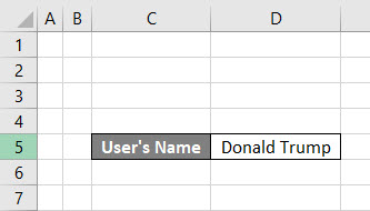 VBA Select Cell Example 1-1