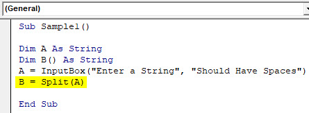 VBA Split Example 2-5